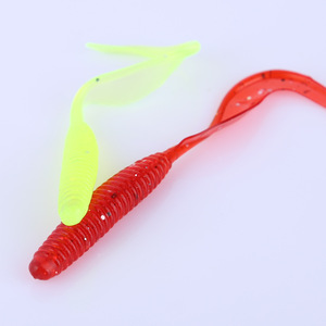 Señuelo blando de 10 cm con borde grueso y cola única para pesca de lubina en agua dulce, cebo artificial de PVC con forma de hoz, aparejos de pesca - Product Image 1