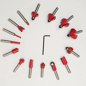 Juego de 15 Brocas HSS de 1/4 Pulgadas para Fresadora Vertical, Grabado y Ranurado en Madera, 55HRC - Product Image 2