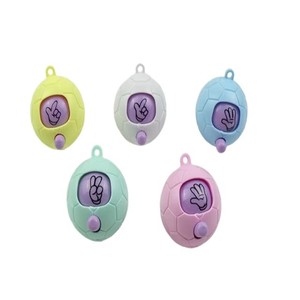 Hot-Selling Rock-Paper-Scissors Football Keychains Small Plastic Promotional Toys and Gifts