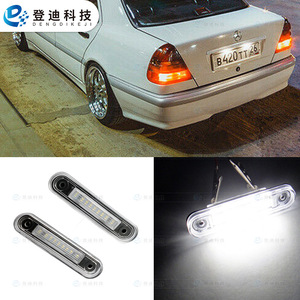 Luz LED para matrícula de Dengdi Technology, 205 mm, carcasa transparente, luz blanca, Plug and Play, para Mercedes Benz Clase E, Clase C - Product Image 4
