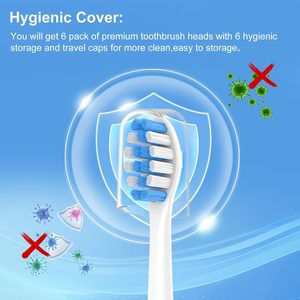 Tête <span class=keywords><strong>de</strong></span> <span class=keywords><strong>brosse</strong></span> <span class=keywords><strong>de</strong></span> rechange Cavzru compatible avec la <span class=keywords><strong>brosse</strong></span> à dents électrique <span class=keywords><strong>Philips</strong></span> <span class=keywords><strong>Sonicare</strong></span>, tête <span class=keywords><strong>de</strong></span> <span class=keywords><strong>brosse</strong></span> avec poils en nylon - Product Image 3