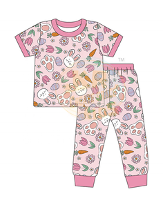 Pijamas de Manga Longa para Crianças com Estampa de Outono, Halloween e Natal, 2 Peças, Algodão e Bambu, Roupas de Dormir para Bebês - Product Image 4