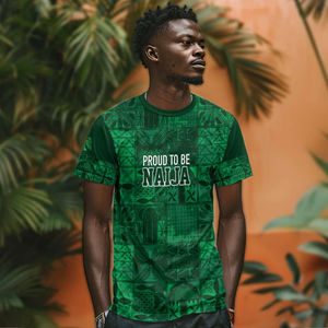 T-shirt à manches courtes pour homme, imprimé intégral, inspiré de la culture nigériane, décontracté, pour le sport - Product Image 3