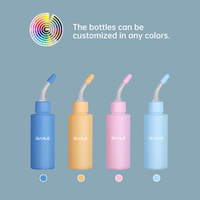 Vide 60ml 100ml Squeeze Cylindre Forme Hdpe Oreille Nettoyage Liquide Bouteille Avec Silicone Aiguille Pointe Applicateur Pet Care Use Bouteille