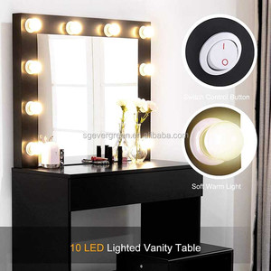 Armoire en bois au design fantaisiste populaire, coiffeuse de meuble moderne avec miroir pour salon, produit d'usine, offre spéciale - Product Image 3