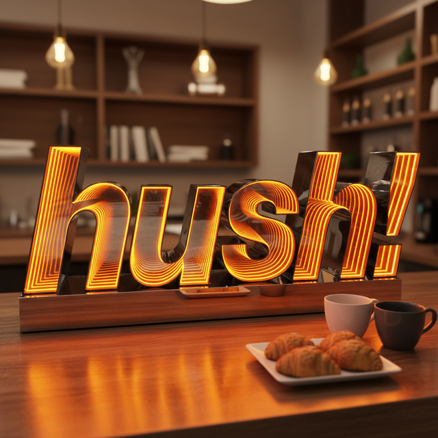 3D Infinity Mirror LED Neon Sign Custom Letter Light for Coffee, Bar & Event Decoration