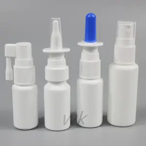 10ML 15ML 20ml 30ML 50ml HDPE Custom fine mist sprayer nasal applicator Cork Nasal spray bottles