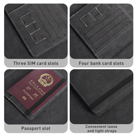 Indispensables de voyage : Porte-passeport et portefeuille pour la famille, protection RFID, couverture de passeport en cuir pour hommes et femmes