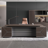 Bureau de Direction en L Modulaire en Bois de Luxe, Mobilier de Bureau de Haute Qualité