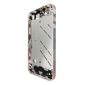Sẵn sàng phong cách cổ phiếu cho iPhone 4 bạch kim mạ điện thoại khung với tay Inlayed đầy màu sắc Zircon bezel giữa khung - Product Image 1