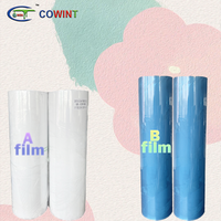 Cowint vente chaude conception personnalisée coque de téléphone Uv dtf AB film d'imprimante a et b papier autocollant transfert à froid direct feuilles a3