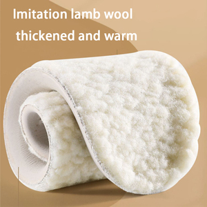 Unisex Latex Lambswool Insoles Winter Warm Thick Plush <b>Soft</b> Comfort Shock-Absorbing <b>Shoe</b> Pads for Boots <b>Shoes</b> 1Pair - Product Image 2
