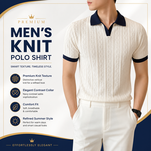 Men's Luxury Textured Knit <strong>Polo</strong> Shirt Short <strong>Sleeve</strong> Jacquard Pattern Contrast Collar Casual Business <strong>Golf</strong> <strong>Polo</strong> for Men - Product Image 1