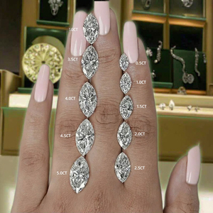 Diamanti sciolti Huacan da 1-3 carati, certificati IGI, coltivati in laboratorio, taglio Marquise, colore D, purezza VVS, forati al laser, per la creazione di gioielli - Product Image 4