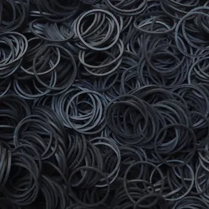 Vendita all'ingrosso di fasce gommose personalizzate per uso alimentare nero elastico elastico per denaro cancelleria ristorante imballaggio