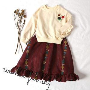 Robe d'été décontractée et habillée en coton pour petites filles, longueur genou, modèle Top100 - Product Image 4