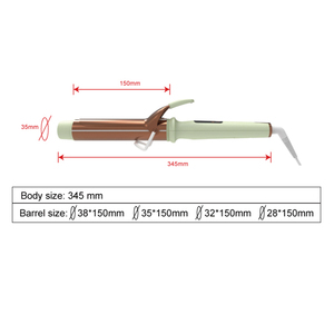 Plancha de Pelo Eléctrica Profesional de 450 Grados, <span class=keywords><strong>Rizador</strong></span> de Pelo de Barril Grande de Titanio y Aluminio - Product Image 6