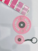 Plaque anti-choc en caoutchouc pvc souple et personnalisé, gaufrage en caoutchouc, Kettlebell de haute qualité, tapis de gobelet, dessous de verre, cadeau, pour homme