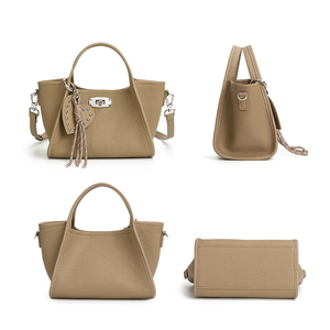 OEM Usine Gros Haute Qualité Cuir Véritable Femme Sac à Main Motif Litchi Classique Artisanat Haut de Gamme Sac d'Épaule - Product Image 4