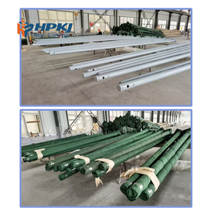 Customized Hepu 6M-15M Single Arm Galvanized Steel <b>Solar</b> Street <b>Light</b> Pole <b>Post</b> Hot Dip 5-Year Warranty 200km/h Wind - Product Image 3