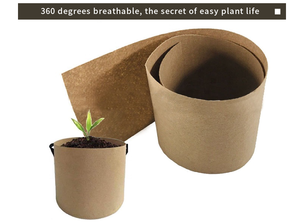 Suministros ecológicos para jardín, bolsas de cultivo de tela Ripstop perforadas con aguja gruesa de 10 galones, asas transpirables, estilo liso, no tejido - Product Image 6