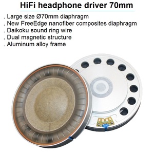 Chất lượng tốt nhất HiFi Headphone 32Ohm 70 mét điều khiển với nam châm kép Neodymium và các cơ hoành freeedge nanofiber Chất liệu composite - Product Image 2