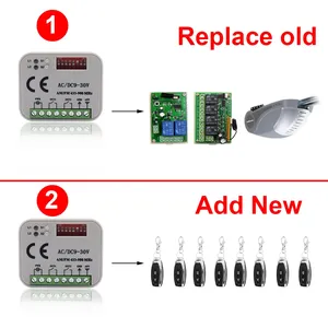<strong>Universal</strong> RX Multi Frequency 300-868MHz Garage Door <strong>Remote</strong> Control Receiver For 433MHz 868MHz Gate Control Receiver <strong>Controller</strong> - Product Image 5