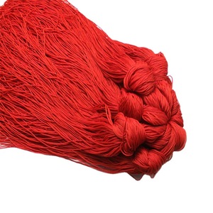 Fil de corde rouge 60 cm pour la fabrication de bijoux, cordon à pompon fait main, origine Yiwu - Product Image 3