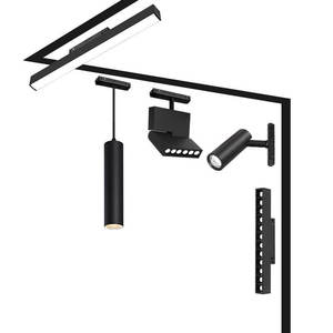 Système d'éclairage de voie domestique commerciale Dc48v Installation encastrée Lampe de tache linéaire <span class=keywords><strong>Led</strong></span> Lumière de piste magnétique - Product Image 2
