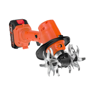 Motoculteur électrique sans fil 21V pour le jardinage, motoculteur de jardin avec batteries 1.5AH et chargeur, mini-cultivateur à batterie - Product Image 2