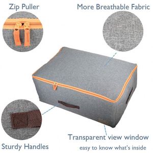 Free sample Underbed <b>Storage</b> <b>Bags</b>, 53L Duvet <b>Storage</b> <b>Bag</b> with <b>Zips</b>, Large <b>Storage</b> <b>Bags</b> for Clothes, Bedding, Quilt, Blankets, - Product Image 2