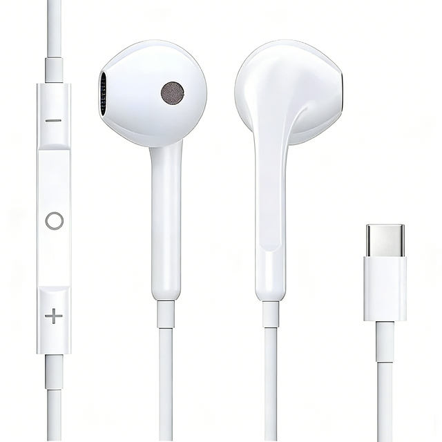 JEB039 1.2M White  Wired In-Ear Earphone with Type C Interface Compatible