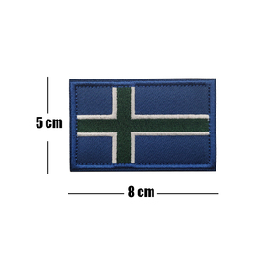 Parche Bordado de Bajo Pedido Mínimo, Bandera de <span class=keywords><strong>Noruega</strong></span> de Europa del <span class=keywords><strong>Norte</strong></span>, Colores Variados, Parche para Coser en Chalecos, Bolsos, Gorras, Adhesivo - Product Image 4