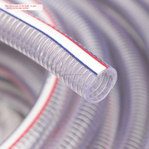 Vente chaude Transparent PVC fil d'acier renforcé tuyau d'aspiration économique décharge d'eau de source équipement de machines industrielles - Product Image 4