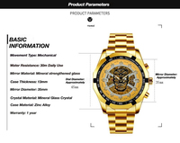 Montre automatique squelette pour homme, cadran crâne, lunette tachymètre, boîtier octogonal, bracelet sport, montre-bracelet de luxe