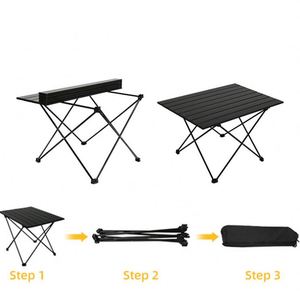 Wholesale Modern Durable <b>Foldable</b> Camping <b>Table</b> Lightweight Easy to Hiking Fishing Picnic Metal With Carry Bag - Product Image 6