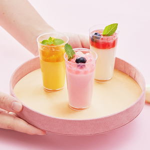 Copos Redondos Reutilizáveis de PS Transparentes Mingyu <span class=keywords><strong>3</strong></span> OZ com Cores Personalizadas para Degustação de Sobremesas e Sopas - Product Image 2