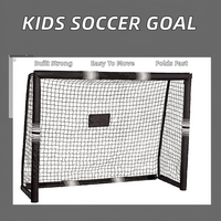 But de football portable et durable en acier et PE, mini-but d'extérieur/intérieur pour adultes, couleur personnalisable, pliable pour l'entraînement