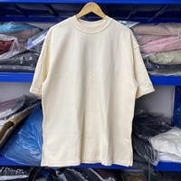 Custom logo thermisch zacht comfortabel waffle shirt oversized design streetwear kleding blank plain t-shirt heren kleding