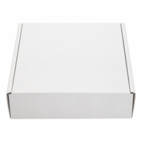Boîte pliable en carton blanc, boîte d'expédition en carton recyclé avec motif en relief pour l'emballage du savon