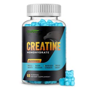 מותאם אישית תווית חדשה עיצוב creatine gummies לב לא gmo שריר בניין קריאטין תוספת אנרגיה - Product Image 1