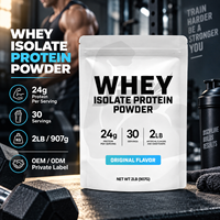 Isolat de protéines de lactosérum en poudre pour la récupération musculaire après l'entraînement, boisson post-entraînement 2LB, saveur originale, fournisseur OEM en vrac