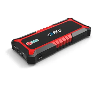 1200A 피크 전류 및 500A 지능형 점퍼 케이블 CARKU 5V2.1A 로 17000mah 다기능 자동차 점프 스타터 시작 전류