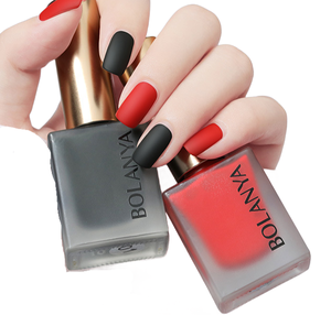 Offre spéciale, vernis à ongles UV givré multicolore, à base d'eau, sans cuisson, blanchissant, vernis à ongles pelable à surface mate à séchage rapide - Product Image 1