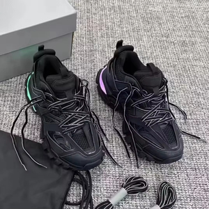 Chaussures de marche décontractées rétro de haute qualité, baskets plateforme épaisses, style LED Track 3.0, à lacets, tendance mode - Product Image 4