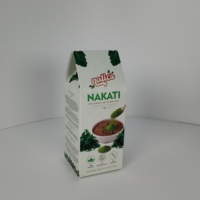 Caja de Cartón Blanca con Tapa de Techo Plegable, Personalizada y Reciclable, para Empaque de Hierbas, Vegetales, Bebidas Instantáneas en Polvo