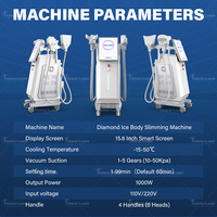 Máquina de Criolipólisis Perfectlaser para Congelación de Grasa, Enfriamiento Envolvente 360, Succión al Vacío, Pérdida de Peso, Eliminación de Celulitis para Clínicas