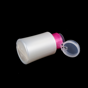 180ml Push Down Pump Dispenser Bottle Empty Makeup Remover <b>Nail</b> Polish Remover Liquid Container - Product Image 6