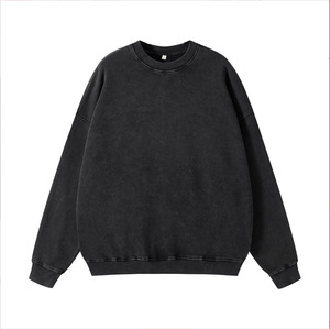 Sudadera con capucha unisex de gran tamaño con lavado ácido 420g 100% algodón sudadera de peso pesado de otoño para hombre - Product Image 3