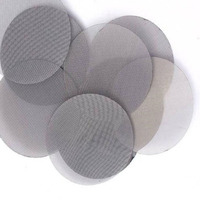 51 53 58 Saringan Cairan Berbahan Baja Tahan Karat 316 Food Grade, Jaring Kawat Lubang Persegi, Filter Disc untuk Mesin Pelet Plastik